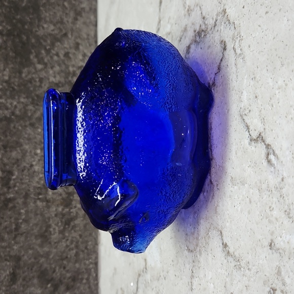 Anchor Hocking Other - Anchor Hocking Piggy Bank - Cobalt Blue